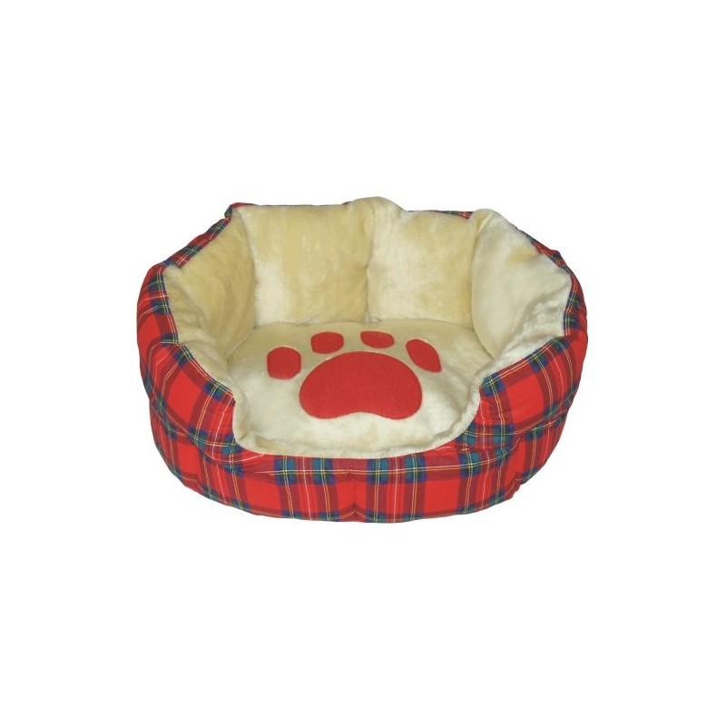 Kρεβάτι σκύλου οβάλ Scottish Red πατούσα