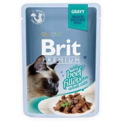 Brit Premium® Gravy Beef Fillets  85gr